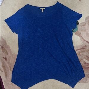 Eileen Fisher Royal Blue Short Sleeve Tee